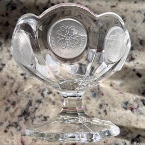AVON Vintage 1977 Fostoria 91st Anniversary Coin Compote Dish